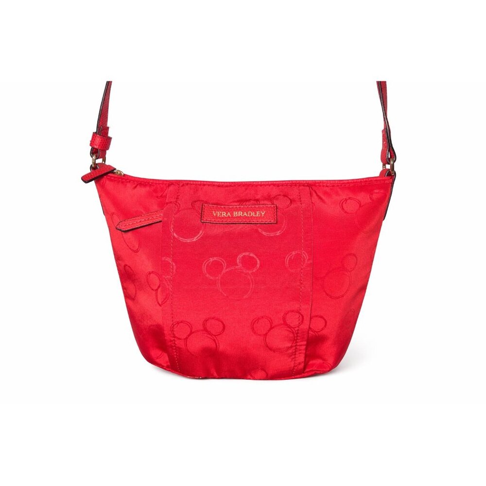 Vera Bradley X Disney Parks Mickey Mouse Preppy Poly Red Crossbody